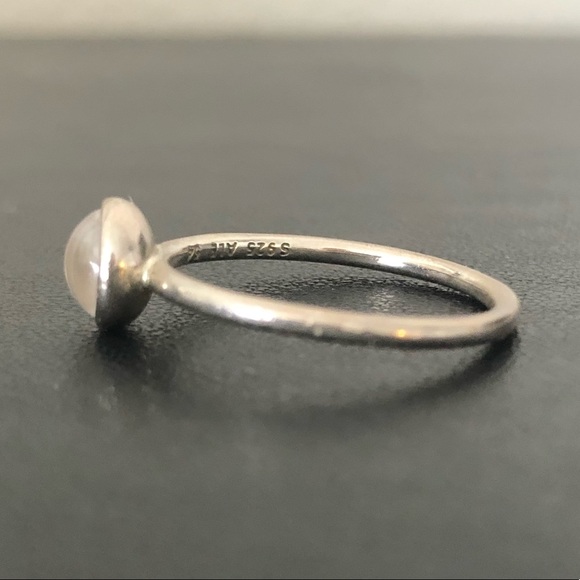 PANDORA DROPLET RING, ROCK CRYSTAL - Picture 4 of 7